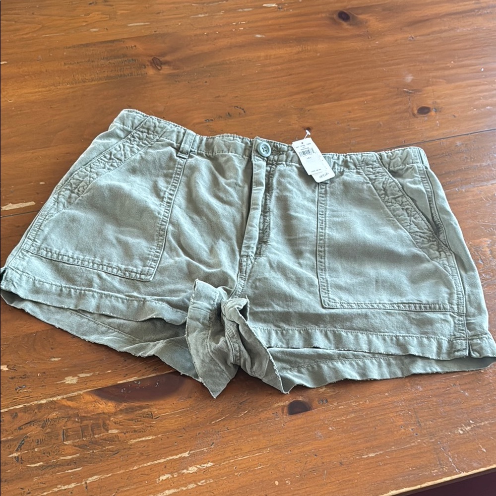 Women's Green Casual Shorts